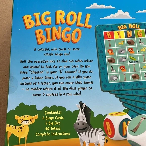 PB & Play “Big Roll Bingo” Game for Kids NWOT - Picture 6 of 8